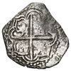 Image 2 : Potosi, Bolivia, cob 2 reales, Philip III, assayer M, quadrants of cross transposed, Grade 1.