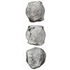 Image 1 : Lot of three Mexico City, Mexico, cob 8 reales, Philip IV, assayer P (where visible).