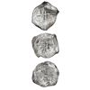 Image 2 : Lot of three Mexico City, Mexico, cob 8 reales, Philip IV, assayer P (where visible).