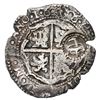 Image 2 : Potosi, Bolivia, cob 8 reales, 1650 O, with crowned-L (Mastalir Laa) countermark on cross, Mastalir 