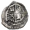 Image 2 : Potosi, Bolivia, cob 8 reales, (1650) O, with crowned-L (Mastalir Lac) countermark on cross, Mastali