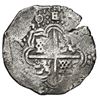 Image 2 : Potosi, Bolivia, cob 8 reales, 1650 O, with crowned-PH (Mastalir PHca-ao) countermark on shield, rar
