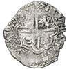 Image 2 : Potosi, Bolivia, cob 8 reales, 1650 O, with crowned-arms (Mastalir Asa) countermark on cross, rare, 