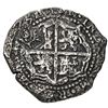 Image 2 : Potosi, Bolivia, cob 8 reales, 1651 O, with pentagonal crowned-1605 (Mastalir P05) countermark on cr