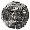 Image 1 : Potosi, Bolivia, cob 8 reales, 1651 E, crowned-F (Mastalir Fa2) countermark on shield.