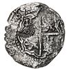 Image 2 : Potosi, Bolivia, cob 8 reales, 1651 E, with crowned-o (Mastalir O3u) countermark on cross, rare, Mas