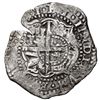 Image 2 : Potosi, Bolivia, cob 8 reales, 1651 E, with crowned-P (Mastalir P1ca) countermark on cross, rare, Ma