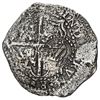 Image 2 : Potosi, Bolivia, cob 8 reales, (1651-2) E, with uncommon crown-alone (Mastalir K2) countermark on cr