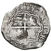 Image 2 : Potosi, Bolivia, cob 8 reales, 1651/0 O, with uncommon crown-alone (Mastalir K1d) countermark on cro