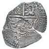 Image 2 : Potosi, Bolivia, cob 8 reales, (1650-1) O, with crowned-backwards L (Mastalir L2aa) countermark on c