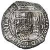 Image 1 : Potosi, Bolivia, cob 8 reales, 1651 E, with crowned-F (Mastalir Fb2) countermark on shield, ex-MAREX