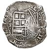 Image 1 : Potosi, Bolivia, cob 8 reales, (1651-2) E, with crowned-T (Mastalir T1[ca]a) countermark on cross, r