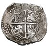 Image 2 : Potosi, Bolivia, cob 8 reales, (1651-2) E, with crowned-T (Mastalir T1[ca]a) countermark on cross, r