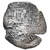 Image 1 : Potosi, Bolivia, cob 8 reales, (1651-2) E, with pentagonal crowned-1652 (Mastalir P52) countermark o