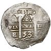 Image 2 : Potosi, Bolivia, cob 8 reales, 1653 E, dot-PH-dot at top, ex-MAREX.