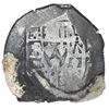 Image 1 : Mexico City, Mexico, cob 4 reales, Philip V, assayer J, encrusted (as found).