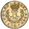 Image 2 : France (Paris mint), gold louis d'or mirliton aux palmes longues, Louis XV, 1724-A, NGC MS 62 / Le C