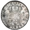 Image 2 : Mexico City, Mexico, pillar 8 reales, Philip V, 1736 MF, NGC UNC details / saltwater damage, cleaned