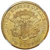 Image 2 : USA (San Francisco mint), gold $20 coronet Liberty double eagle, 1856-S, NGC UNC details / sea salva