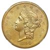 Image 1 : USA (San Francisco mint), gold $20 coronet Liberty double eagle, 1856-S, NGC UNC details / sea salva