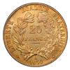 Image 2 : France (Paris mint), gold 20 francs, 1850-A, raised ear, PCGS AU58 / Ship of Gold special presentati