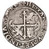 Image 2 : Mexico City, Mexico, cob 4 reales, Philip II, assayer O below mintmark oM to left, denomination o-II