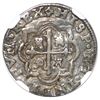Image 2 : Mexico City, Mexico, cob 1/2 real Royal (galano), 1726 D, rare, NGC VF 35, finest and only example i