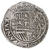 Image 1 : Lima, Peru, cob 4 reales, Philip II, assayer Diego de la Torre, *-oiiii to left, P-oD to right.