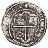 Image 2 : Lima, Peru, cob 4 reales, Philip II, assayer Diego de la Torre, *-oiiii to left, P-oD to right.