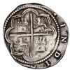 Image 2 : Lima, Peru, cob 2 reales, Philip II, assayer Diego de la Torre, *-ii to left, P-oD/X to right, rare.