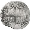 Image 2 : Lima, Peru, cob 2 reales, Philip II, assayer Diego de la Torre, *-ii to left, P-oD/X to right.