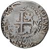Image 2 : Lima, Peru, cob 2 reales Royal (galano), 1692 V, extremely rare, NGC Fine details / plugged.