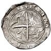 Image 2 : Potosi, Bolivia, cob 8 reales, Philip II, assayer B (1st period), "heavy" lions, rare.