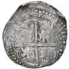 Image 2 : Potosi, Bolivia, cob 8 reales, 1645 T, NGC AU 53.
