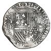 Image 1 : Potosi, Bolivia, cob 4 reales, Philip II, assayer B (3rd period), NGC XF details / cleaned.