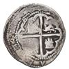 Image 2 : Potosi, Bolivia, cob 2 reales, Philip II, assayer C (no erasure), very rare.