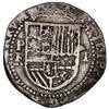Image 1 : Potosi (or La Plata), Bolivia, cob 1 real, Philip II, assayer R (Rincon) below mintmark P to left, r