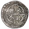 Image 2 : Potosi (or La Plata), Bolivia, cob 1 real, Philip II, assayer R (Rincon) below mintmark P to left, r