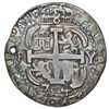 Image 2 : Potosi, Bolivia, cob 8 reales Royal (galano), 1704 Y, NGC VF details / holed.