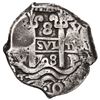 Image 1 : Potosi, Bolivia, cob 8 reales, 1708 Y.