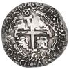 Image 2 : Potosi, Bolivia, cob 8 reales Royal (galano), 1709 Y, NGC XF details / holed.