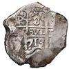 Image 1 : Potosi, Bolivia, cob 8 reales, 1713 Y.