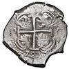 Image 2 : Potosi, Bolivia, cob 8 reales, 1723 Y, NGC AU 55, finest and only example in NGC census.