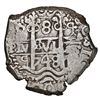 Image 2 : Potosi, Bolivia, cob 8 reales, 1748 q, NGC AU 53, finest known in NGC census.