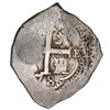 Image 2 : Potosi, Bolivia, cob 4 reales, 1678 E, retrograde denomination 4 (rare), ex-Sellschopp (plate).