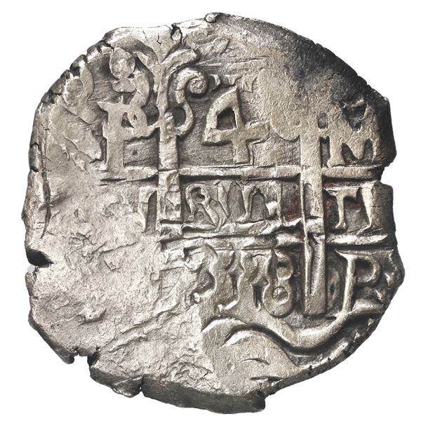 Potosi, Bolivia, cob 4 reales, 1738 M.