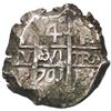 Image 1 : Potosi, Bolivia, cob 4 reales, 1741 P.