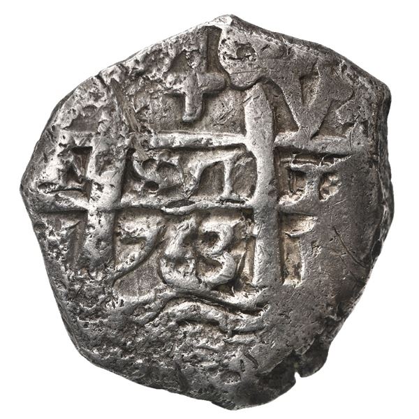 Potosi, Bolivia, cob 4 reales, 1763 V-Y.