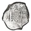 Image 1 : Potosi, Bolivia, cob 2 reales, 1741 P, NGC MS 64, finest and only example in NGC census.
