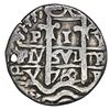 Image 1 : Potosi, Bolivia, cob 1 real Royal (galano), 1702 Y, very rare, NGC VF details / holed.